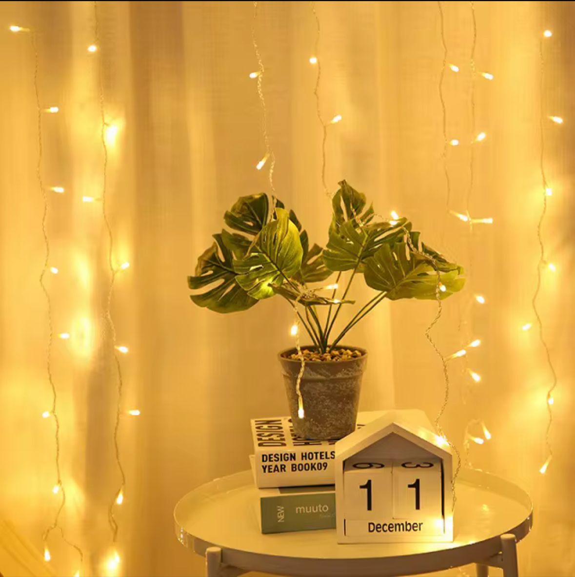 CORTINA LED 3X2 CALIDO