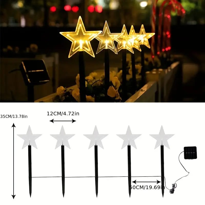 Estaca decorativa estrella solar