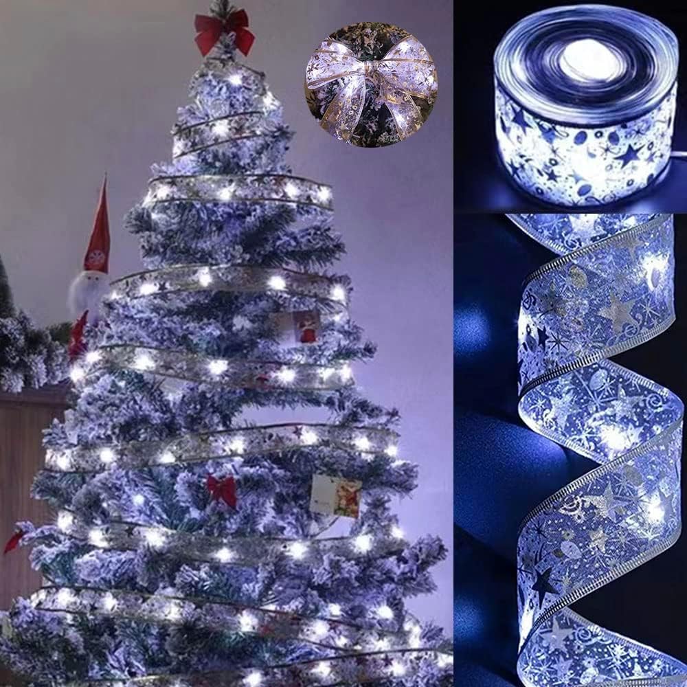Cinta con luces para árbol