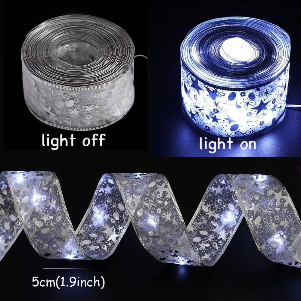 Cinta con luces para árbol