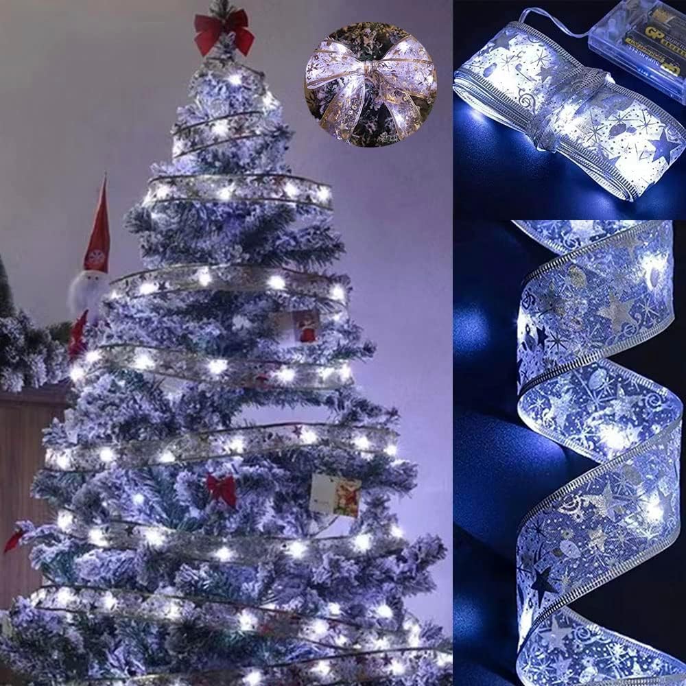Cinta con luces para árbol