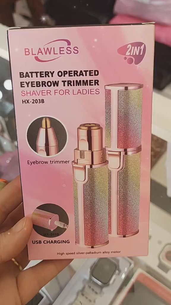 Depilador facial y de cejas 2en1